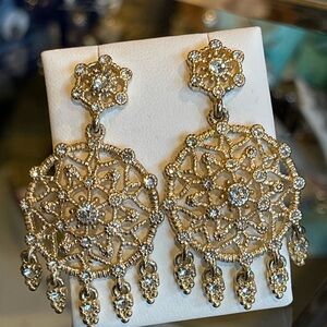 Dream Catcher Gold Tone Fashion Earrings